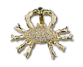 14k gold custom nautical pendant